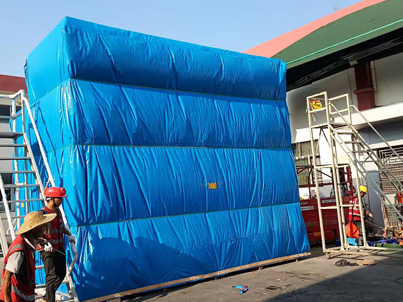 龍崗新(xīn)能源國(guó)内真空(kōng)防雨布(bù)木箱